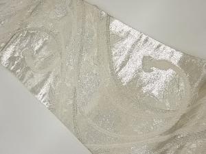 牡丹に組紐模様織出し袋帯